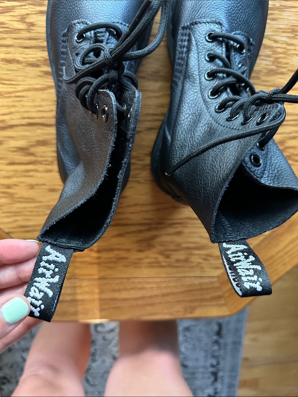 *DR. MARTENS* Men’s 1460 Pascal Virginia Leather Lace-Up Combat Boots Size 6 - Picture 11 of 15